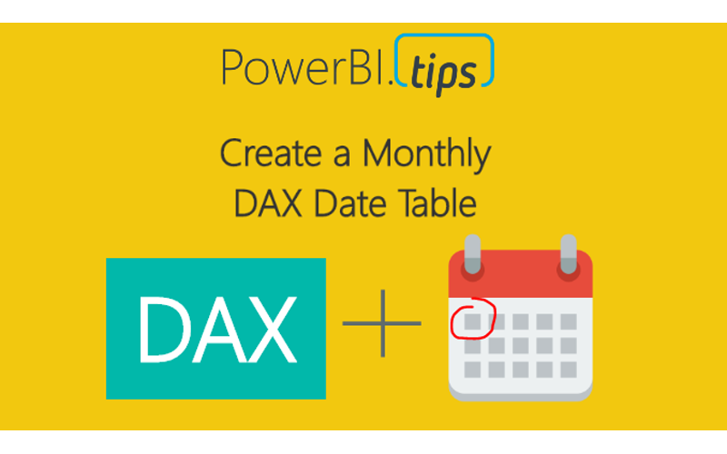 Start of Month DAX Calendar