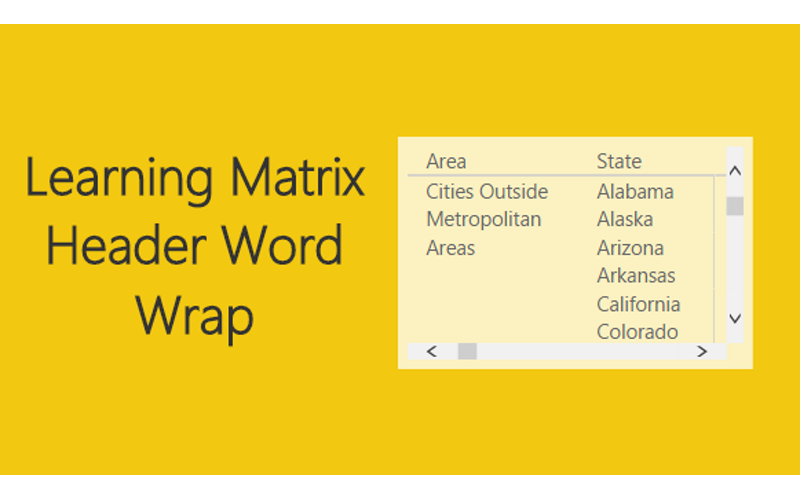 Improved Matrix Headers