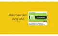 Make Calendars Using DAX – Curbal