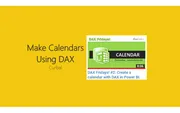 Make Calendars Using DAX – Curbal