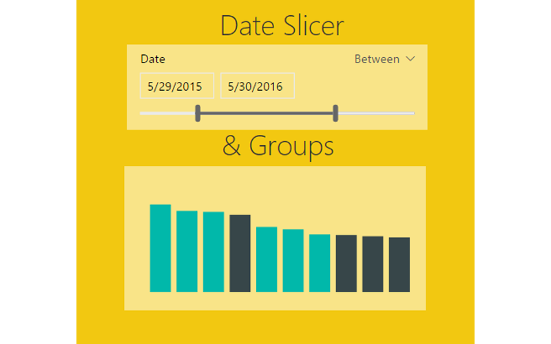 Grouping and Improved Date Slicer