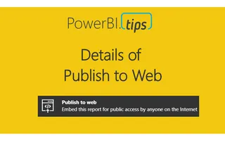 When to Use Publish to Web