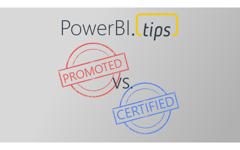 Certified vs. Promoted Dataset?