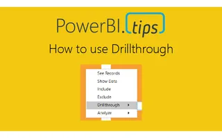 How to use Drillthrough in PowerBI