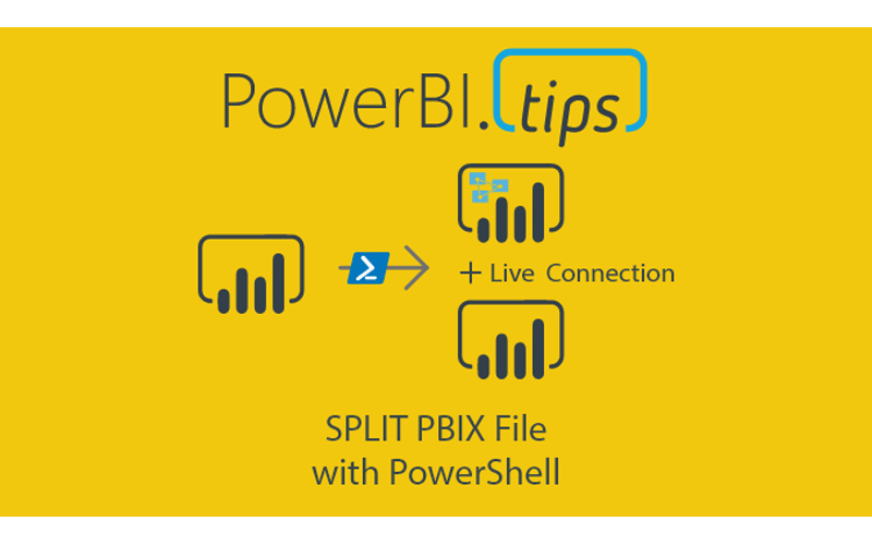 Split an existing Power BI file into a model and report