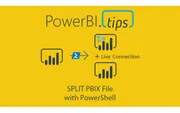 Split an existing Power BI file into a model and report