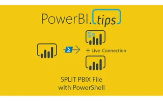 Split an existing Power BI file into a model and report