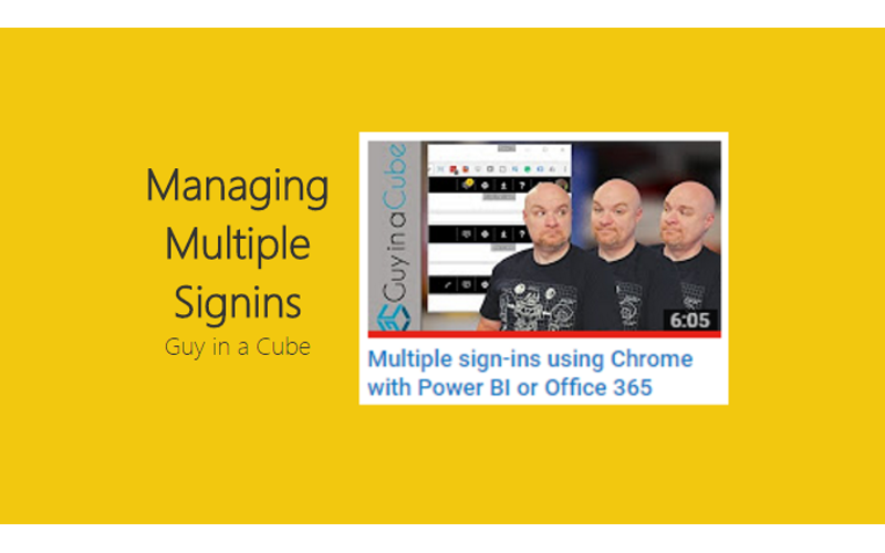 Power BI Using Multiple User Accounts
