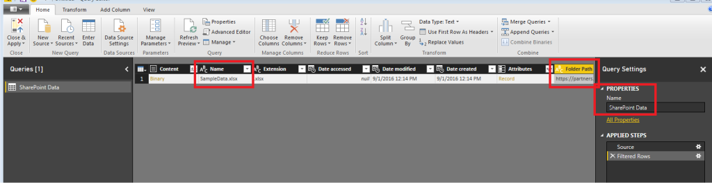 Loading Excel Files from Sharepoint