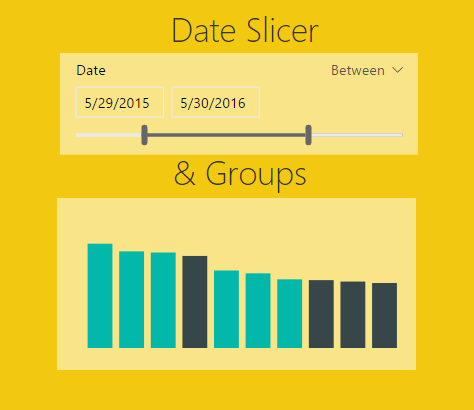 Date Slicer & Grouping