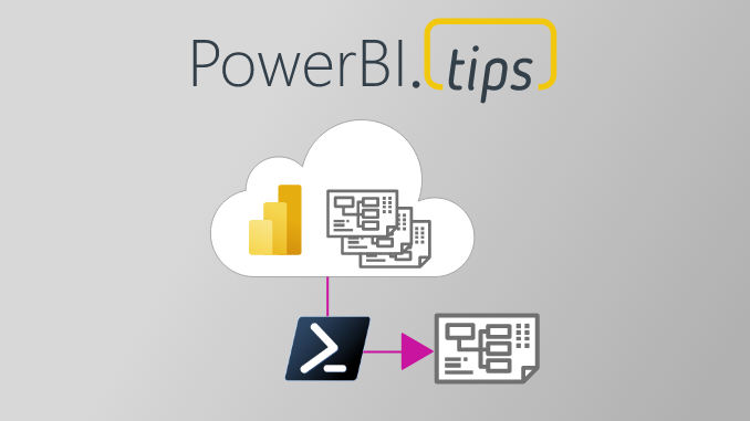 Cloud PBI icon downloading a Report file with Power Shell